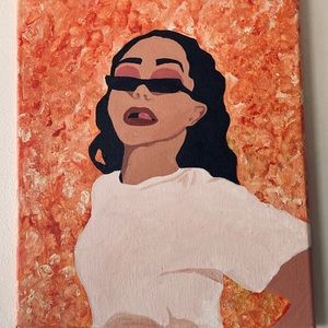 Fiery Woman (Hand Painted)